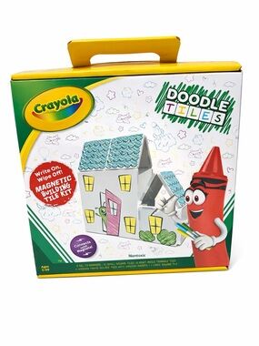Crayola Doodle Tiles Magnetic Building Set Draw & Build STEM Toy
